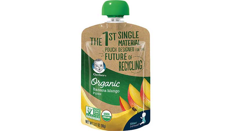 What is the maximum volume of a baby food pouch?