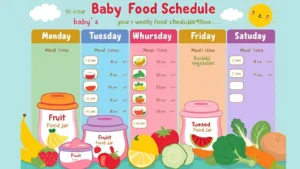 Baby Food Schedule