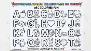 Free Printable Alphabet Coloring Pages for Toddlers