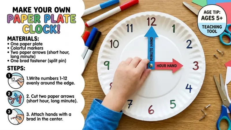 Paper Plate Clock