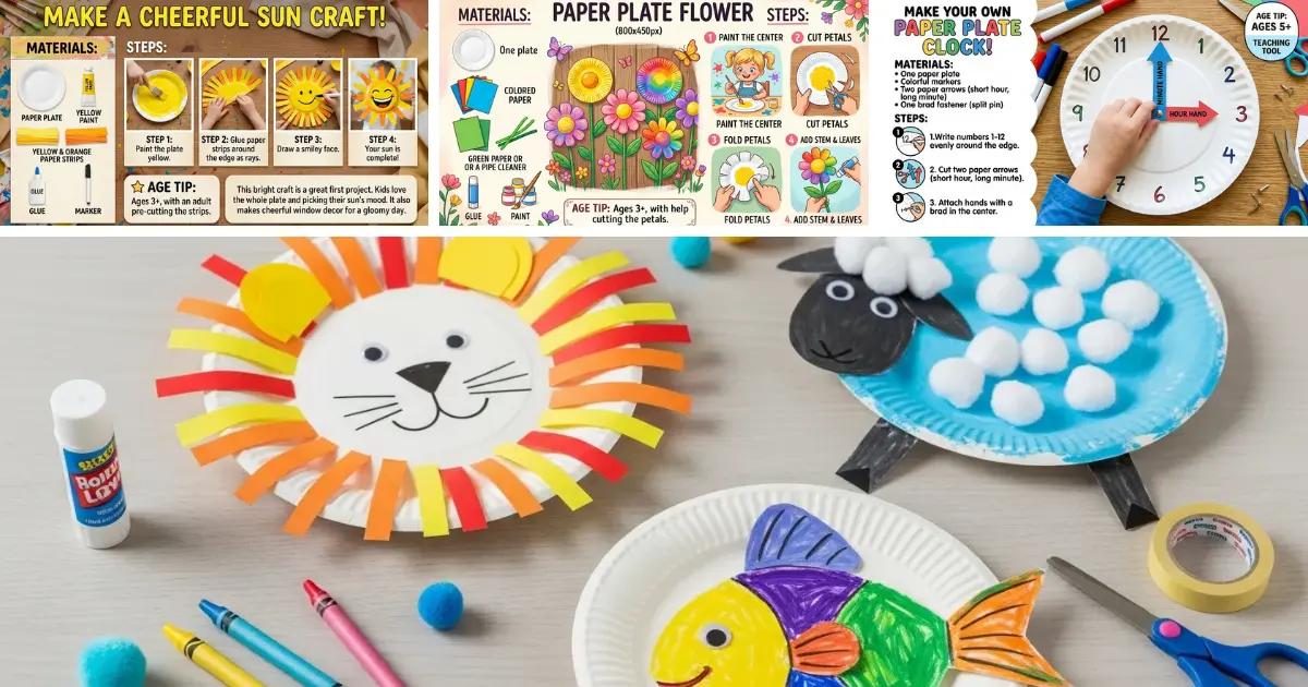 Paper Plate Crafts for Kids
